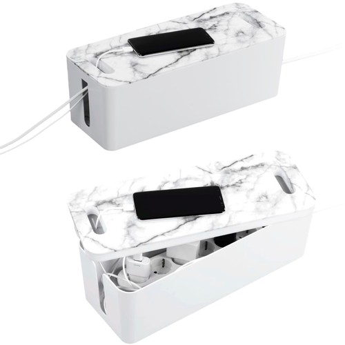 Hama kabelbox marmor design - kabelbox, marmor-design
