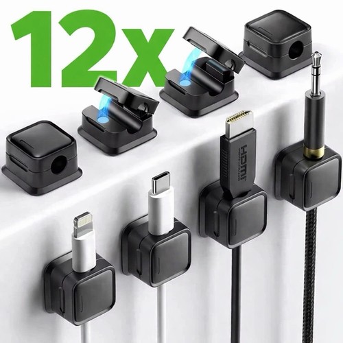 12x magnetische kabelhalter - 12x,